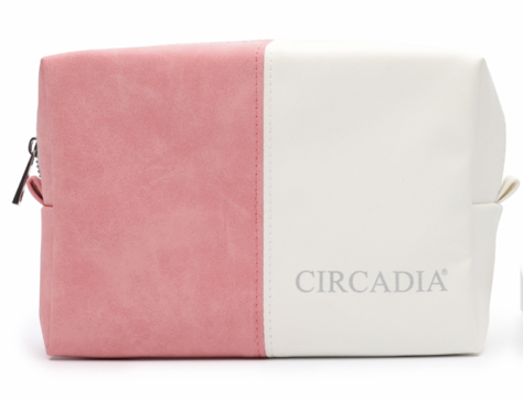 Trousse de toilette Circadia rose/blanc